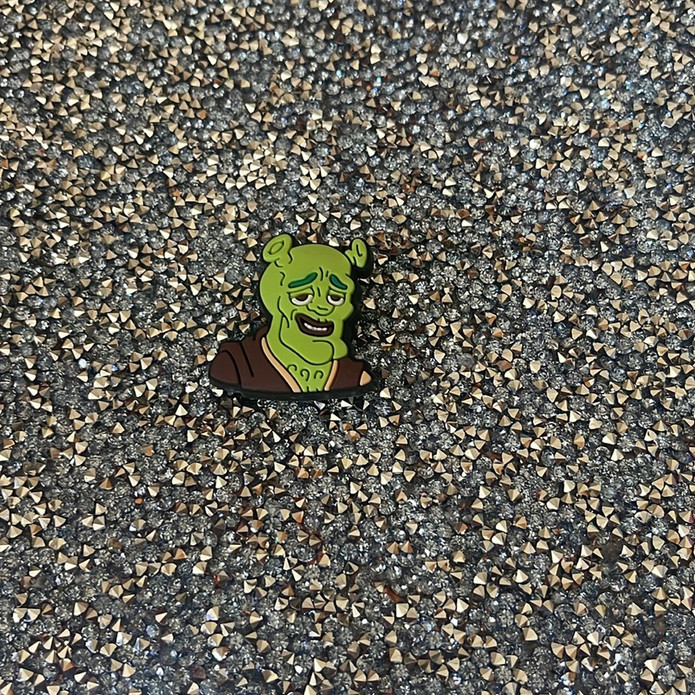 Shoe charm, sexy Shrek